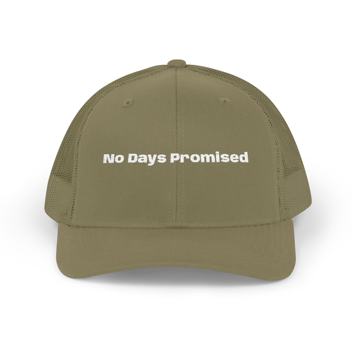 Trucker Cap - "No Days Promised" Embroidered Snapback