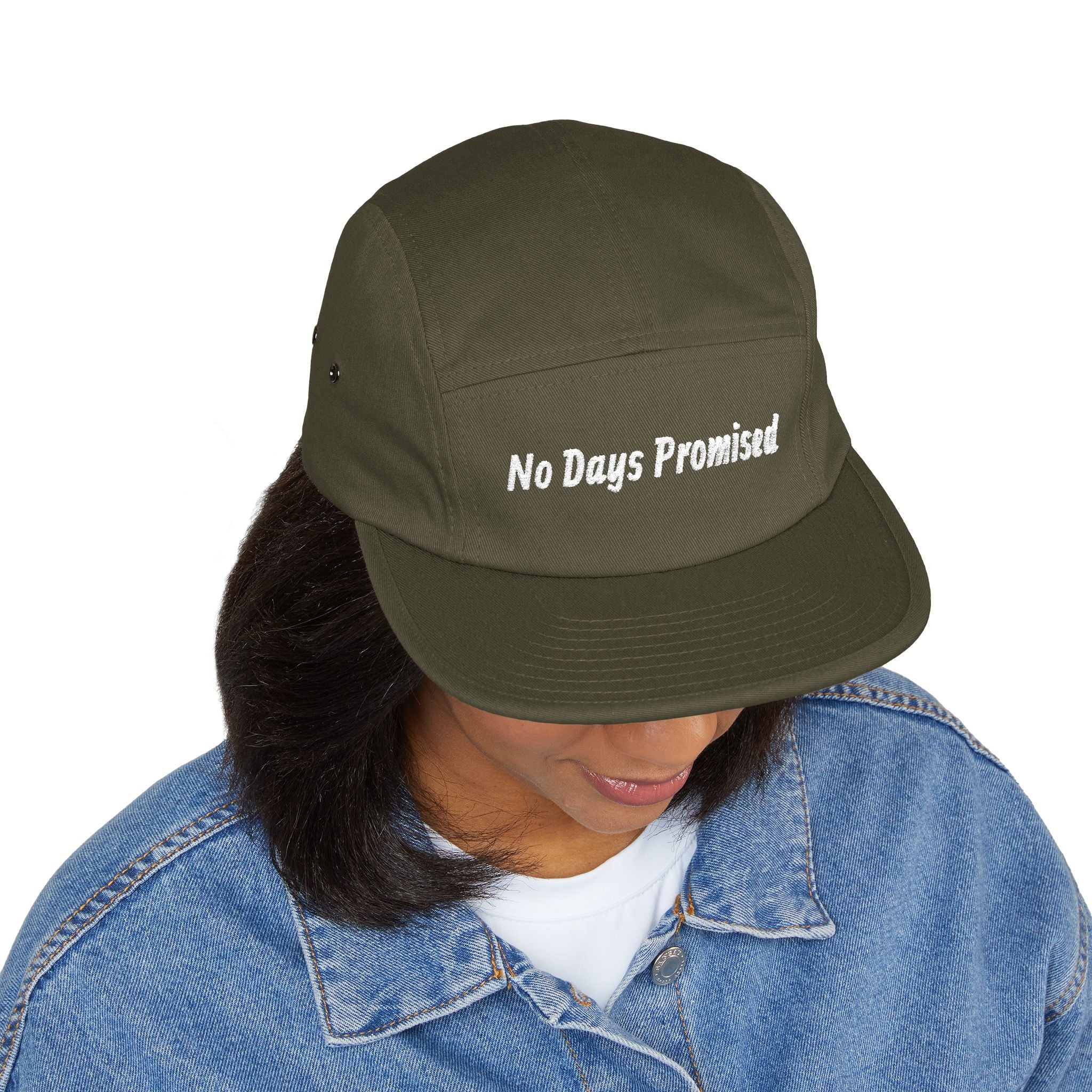 No Days Promised Embroidered 5-Panel Cap