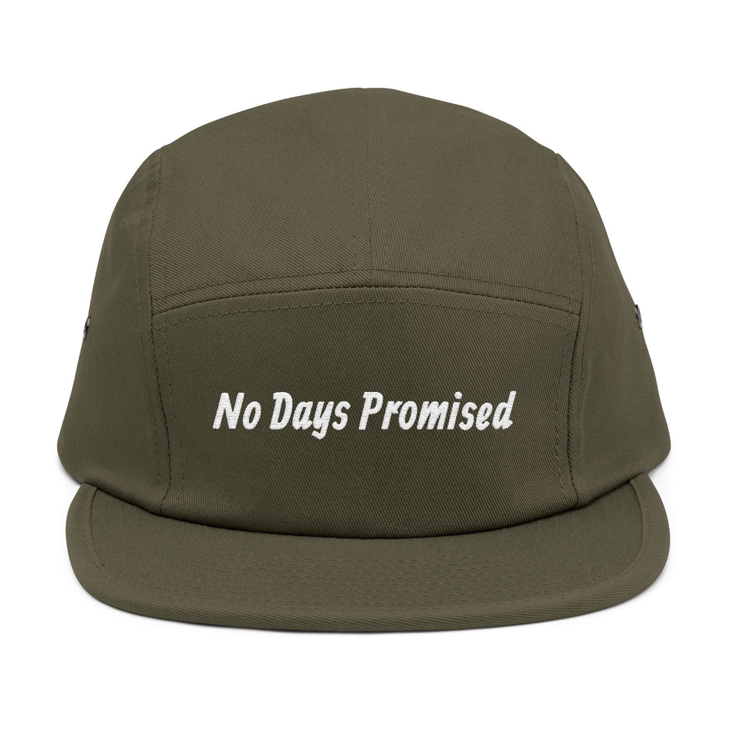 No Days Promised Embroidered 5-Panel Cap
