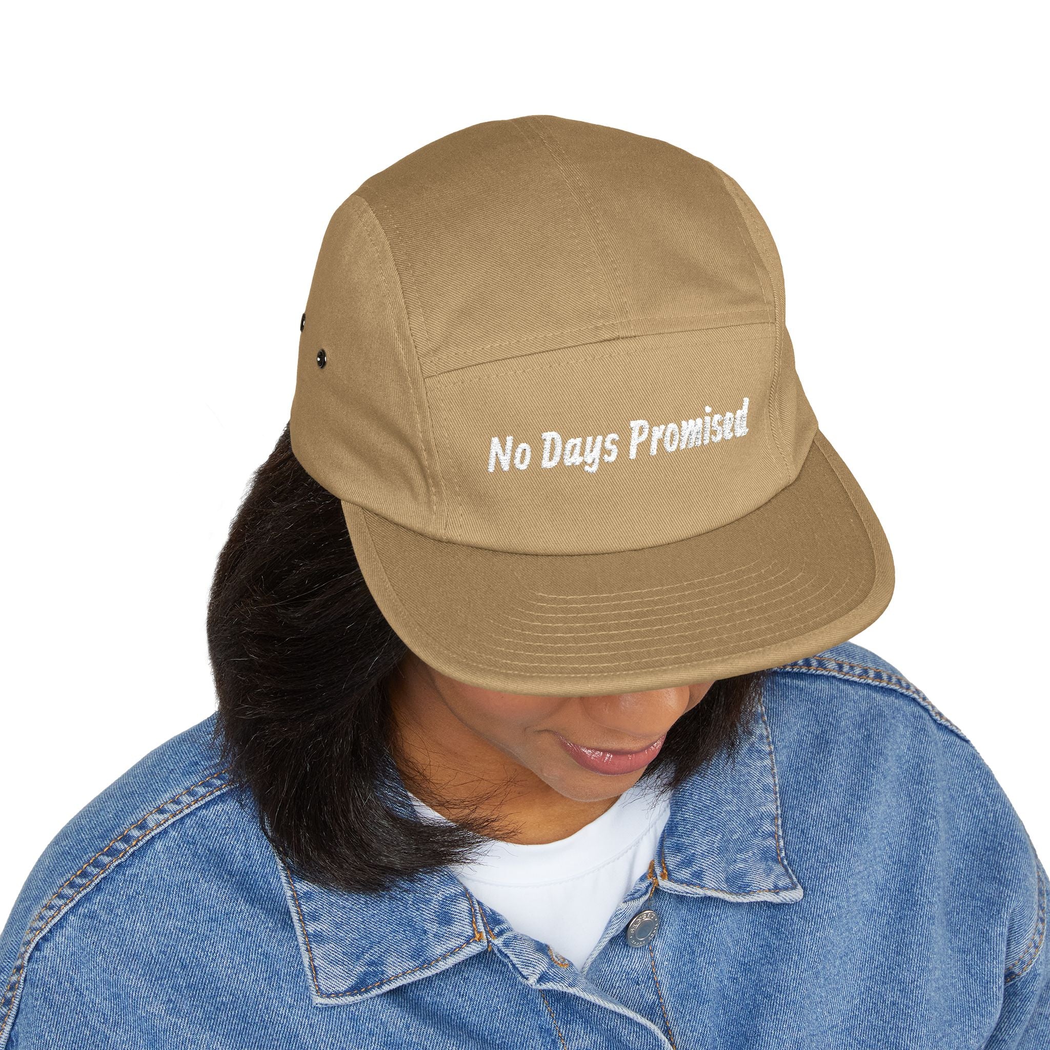 No Days Promised Embroidered 5-Panel Cap