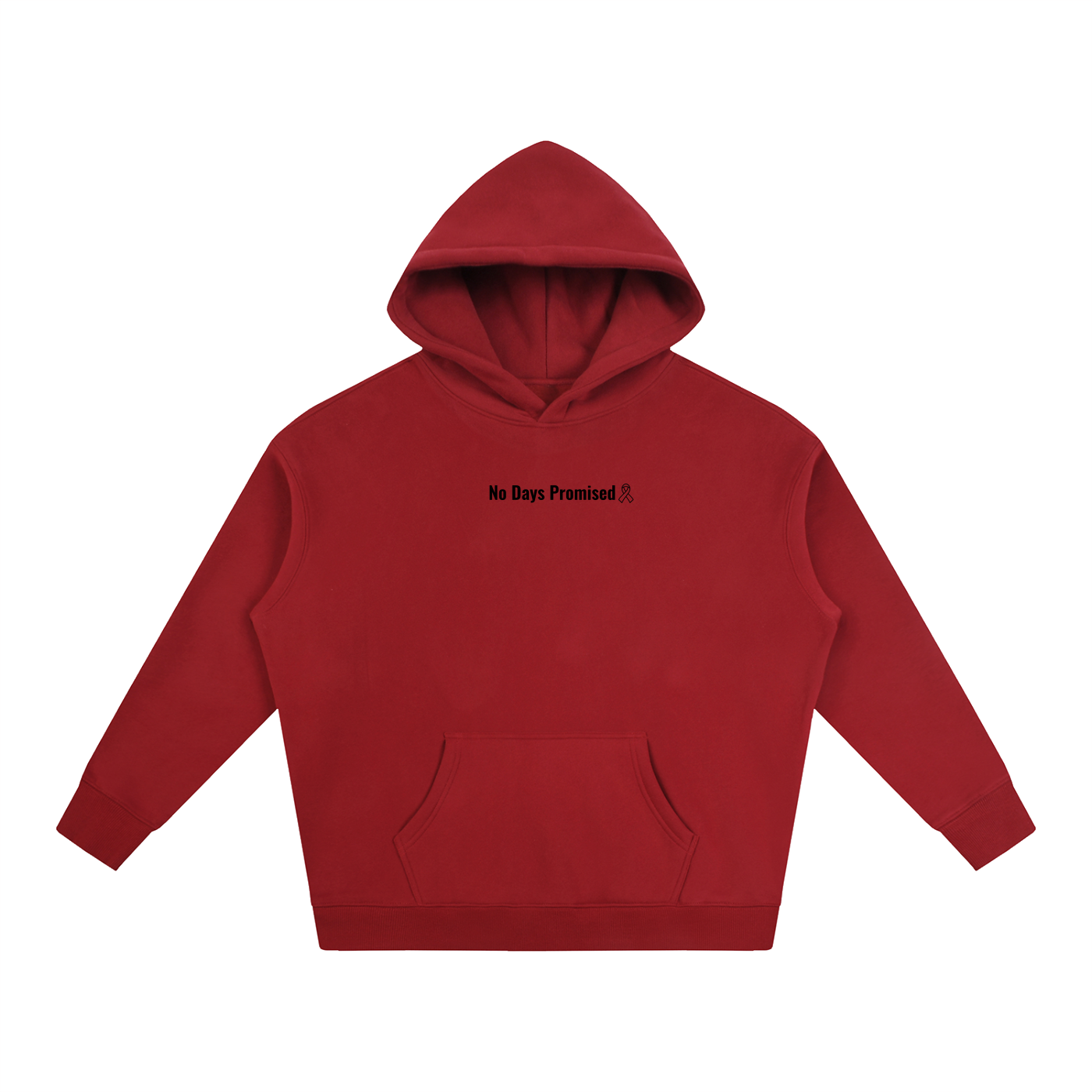 Limited edition red cardiovascular "Wake up. Thank God. Get to Work" Hoodie