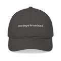 Embroidered 'No Days Promised' Organic Baseball Cap